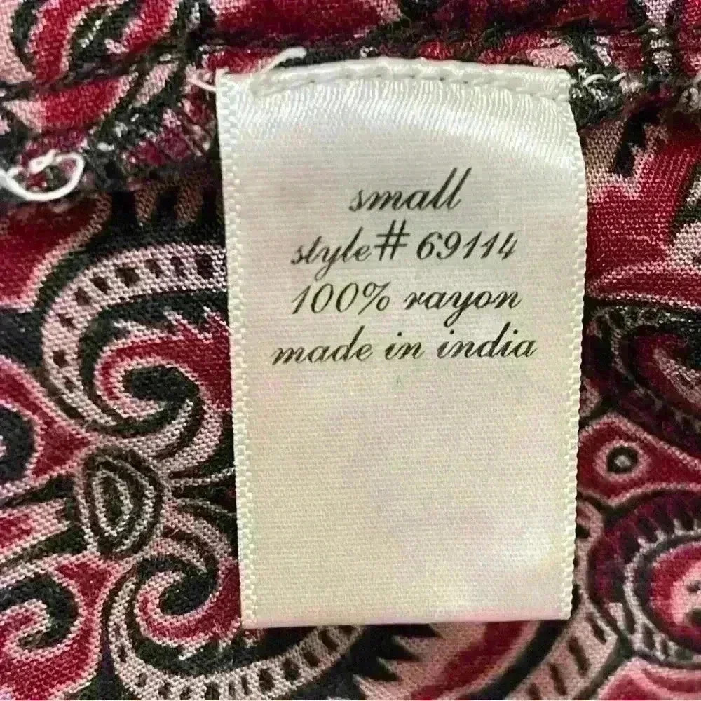 Miami Women’s Shirt Dress Sz Small with Pockets Bohemian Lightweight Vacation - Picture 9 of 10